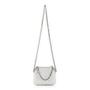 Stella Mccartney 'Falabella' Silver Crystal And Mesh Crystal-Embellished Mini